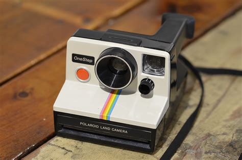 really old polaroid camera.